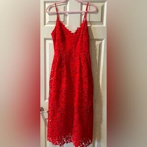 ASTR the Label Summer Dress (XL) Red Lipstick color with tags never been worn